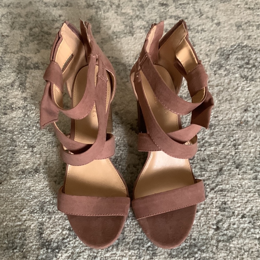 LC Lauren Conrad Pink Strappy Heels - Picture 2 of 6
